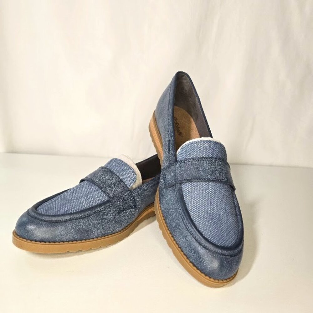 Dr Scholl's Jetset Band Slip-On Loafer in Oxide Blue Smooth